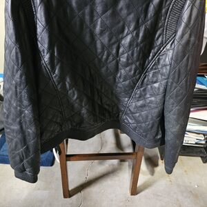 Truth and Pride Black Quilted Leather Jacket